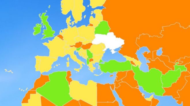 Інтерактивна мапа від МЗС: куди відкриті шляхи українцям