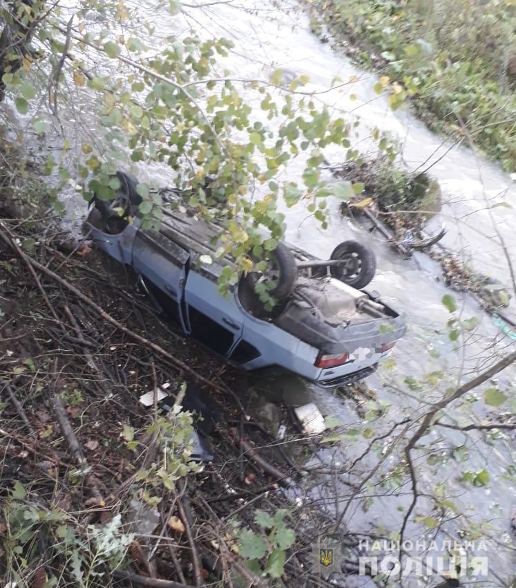 ДТП на Великоберезнянщині: авто з`їхало у кювет