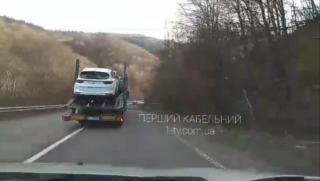 На Свалявщині дерево перекрило рух трасою "Київ - Чоп"