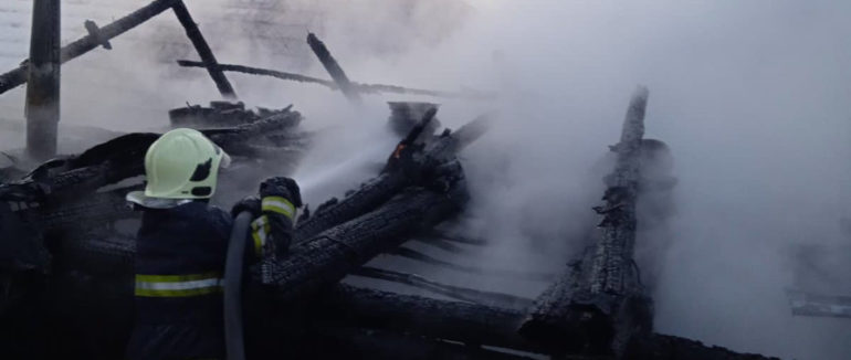 Пожежа на Закарпатті: вогонь ледь не перекинувся на житловий будинок