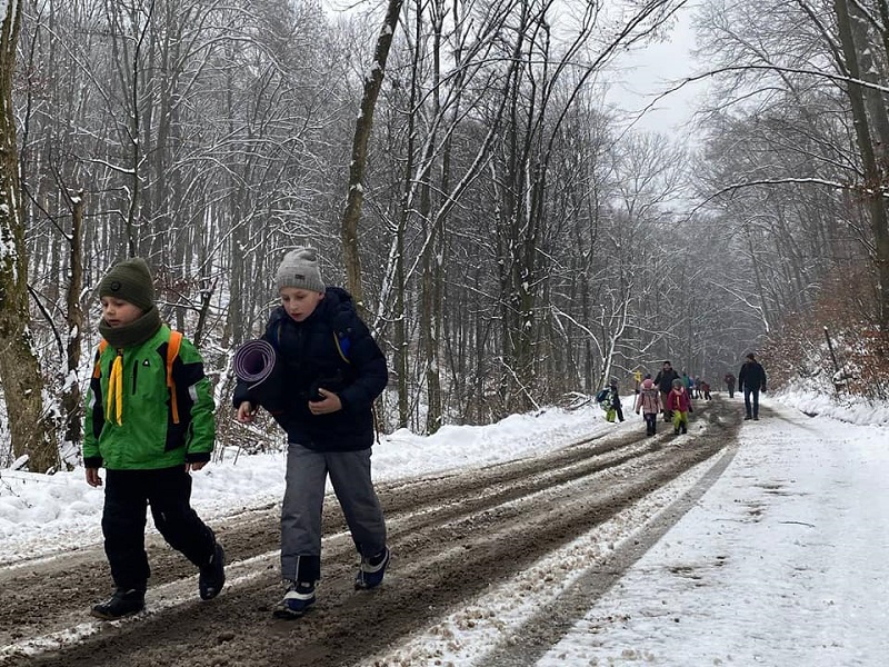 Прогулянка ужгородських пластунів у Невицькому замку