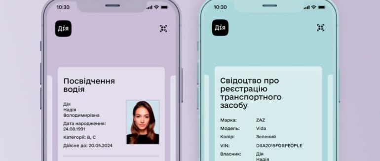 Цифрові водійські документи в “Дії” прирівняні до їхніх фізичних аналогів