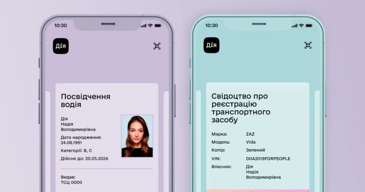 Цифрові водійські документи в "Дії" прирівняні до їхніх фізичних аналогів