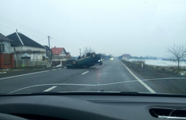 Закарпаття, Виноградівщина, авто, перекинуло на дах, ДТП, аварія