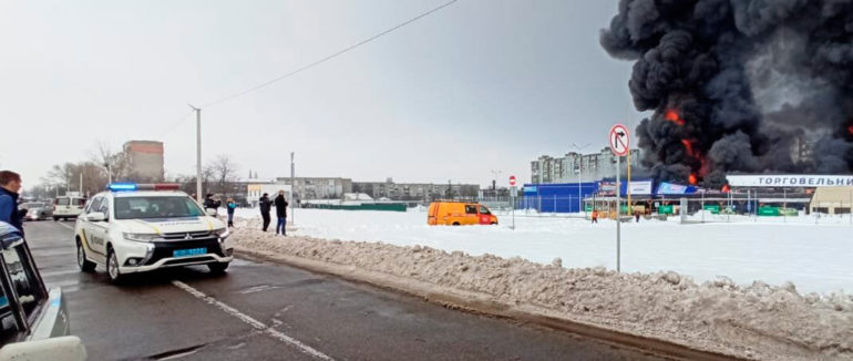 Деталі резонансного підпалу торгового центру “Епіцентр” у Первомайську