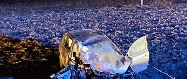 Автівка у кюветі: вечірня ДТП на трасі Київ-Чоп поблизу села Давидково