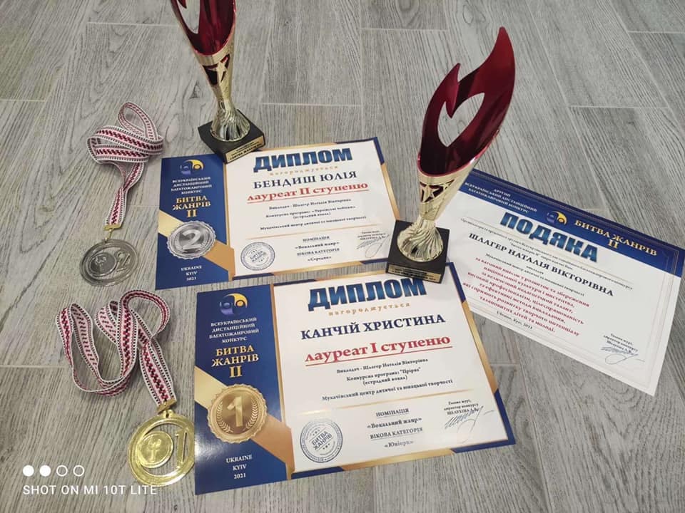 Юні мукачівські вокалістки здобули перемогу на Всеукраїнському конкурсі "Битва жанрів ІІ"