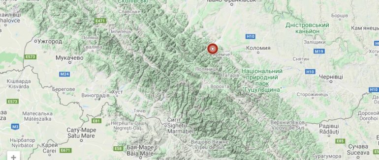 Біля Закарпаття відбувся землетрус