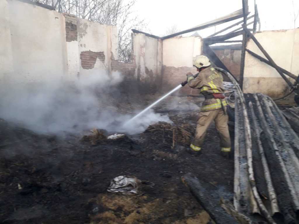 Пожежа у Виноградові: горіла господарська споруда