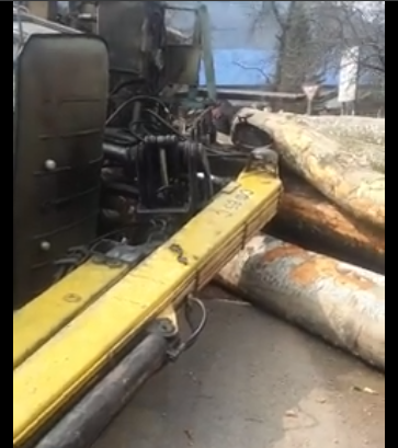 Біля Міжгір’я перевернувся лісовоз з деревиною