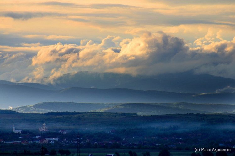 Мукачево після грози з висоти пташиного польоту