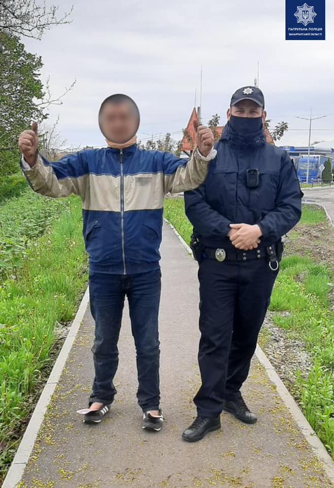 Знайшовся: патрульні Закарпаття розшукали раніше зникло чоловіка