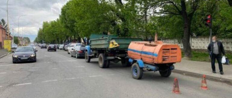 ДТП в Ужгороді: п’яний водій вантажівки зіткнувся з BMW
