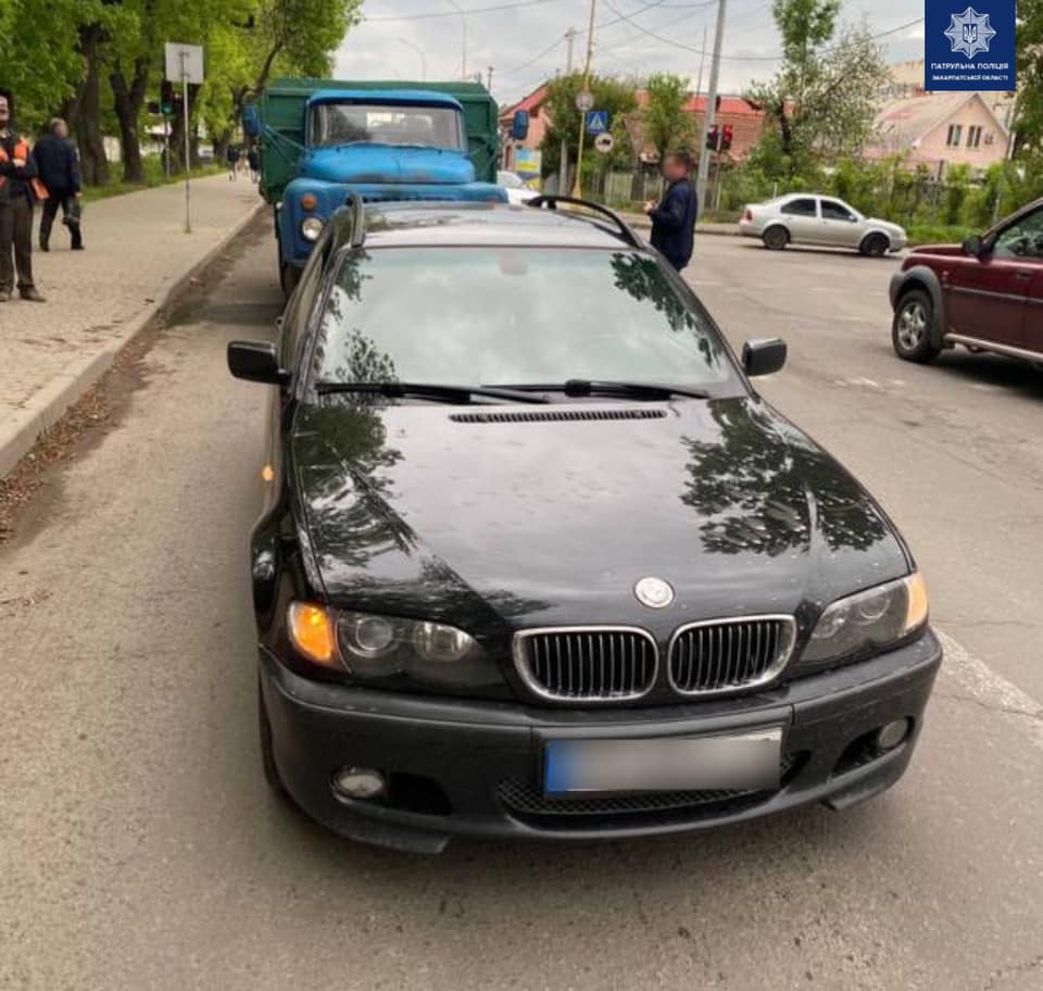 ДТП, аварія, Ужгород, п'яний водій, вантажівка, легковик, BMW