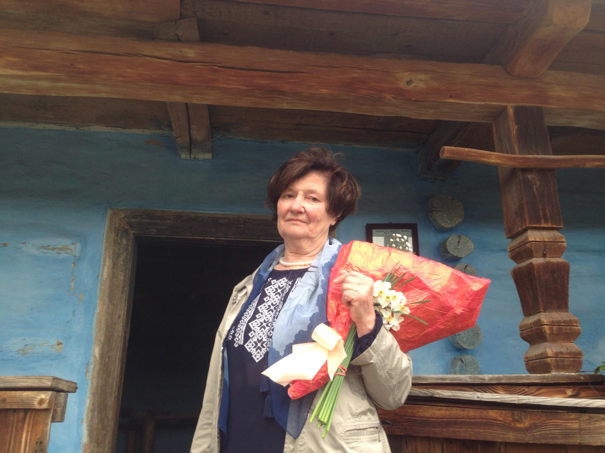 Ганна Беряк презентувала виставку рушників у Закарпатському музеї