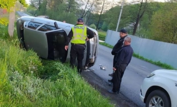 ДТП на Іршавщині: авто перекинуло на бік