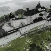 3D візуалізація: Хустський замок кілька років тому