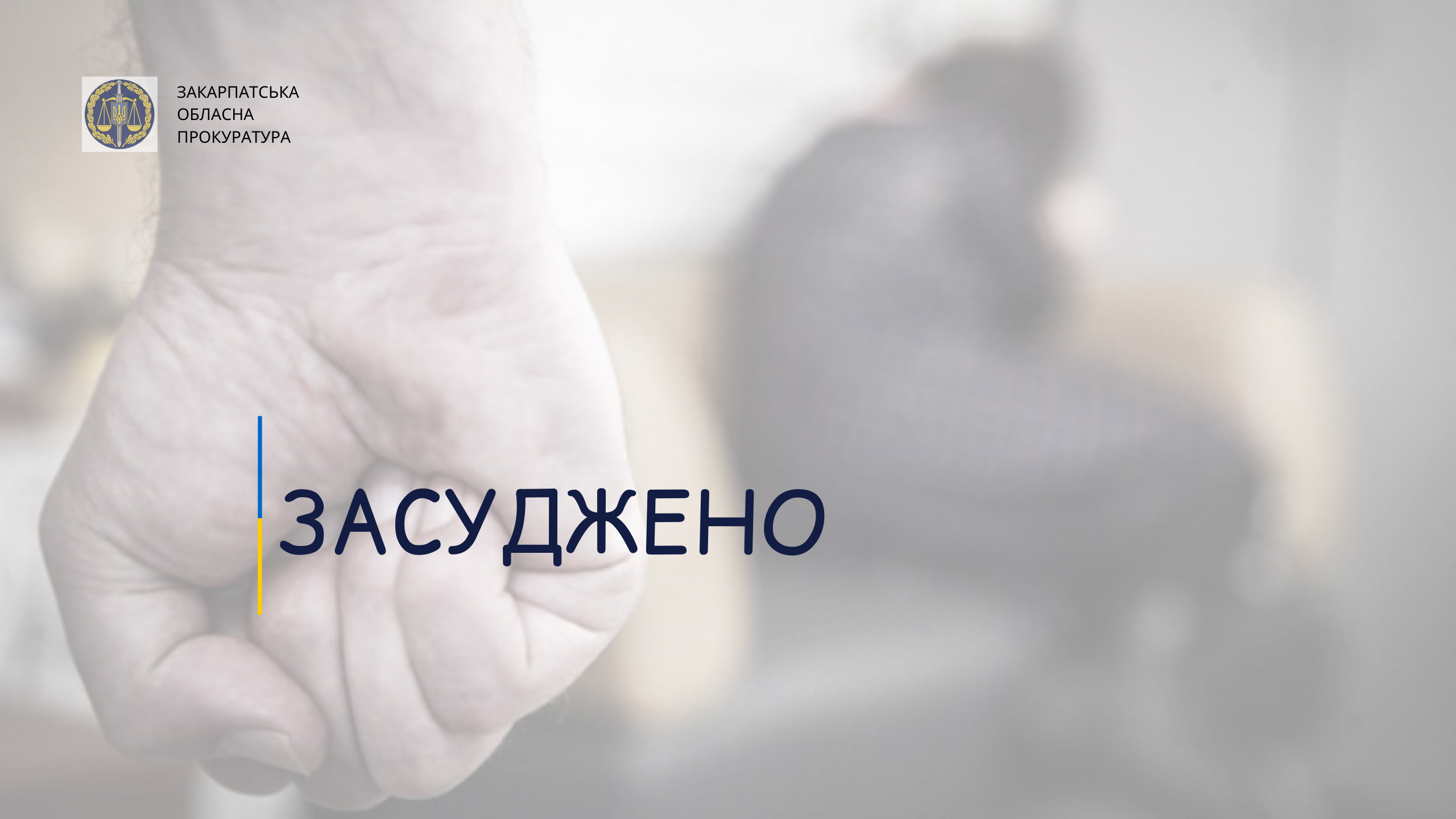 Домашнє насильство на Закарпатті: 26-річного виноградівця засуджено на 3 роки