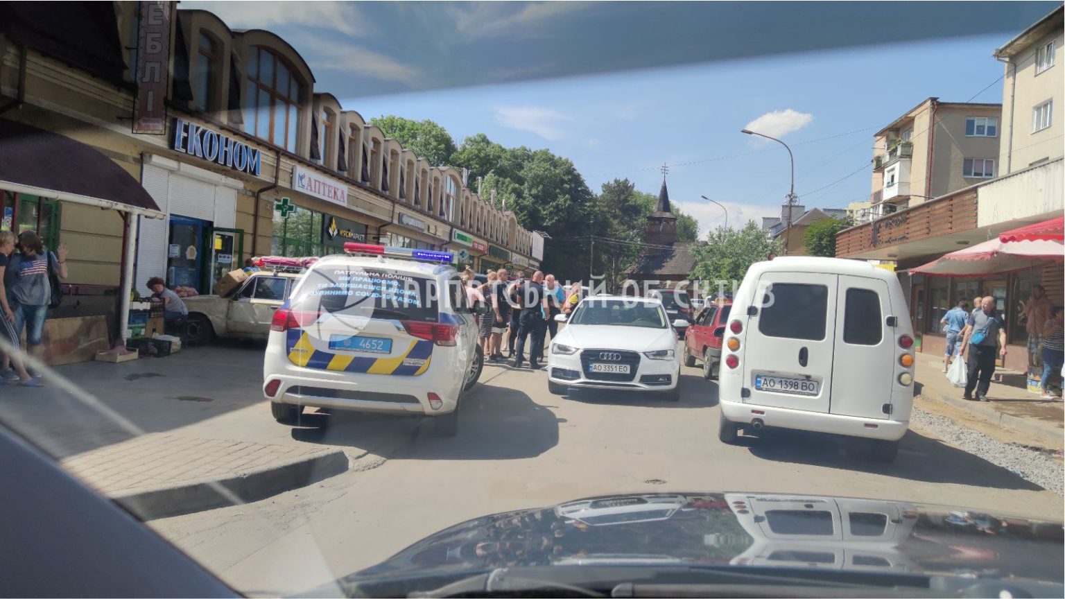 ДТП на ринку "Білочка" в Ужгороді