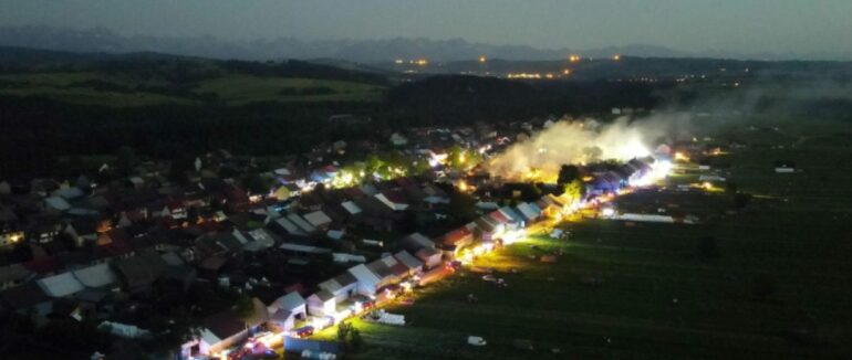 Масштабна пожежа у сусідній із Закарпаттям Польщі: 112 мешканців залишилися без житла