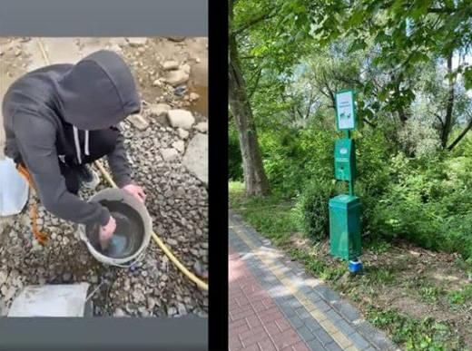 В Ужгороді підліток відновив власноруч станцію для прибирання за собаками, яку недавно розтрощив
