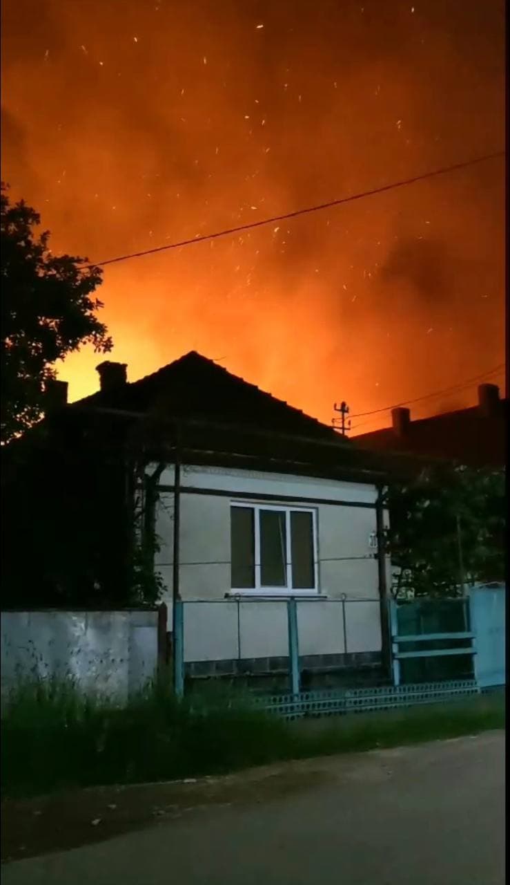 Масштабна пожежа на Мукачівщині