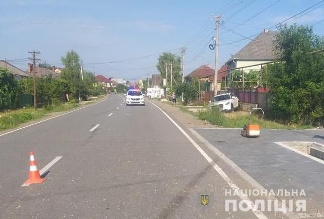 Мукачівщина, ДТП, п'яний водій, наїхав на людину, поліція