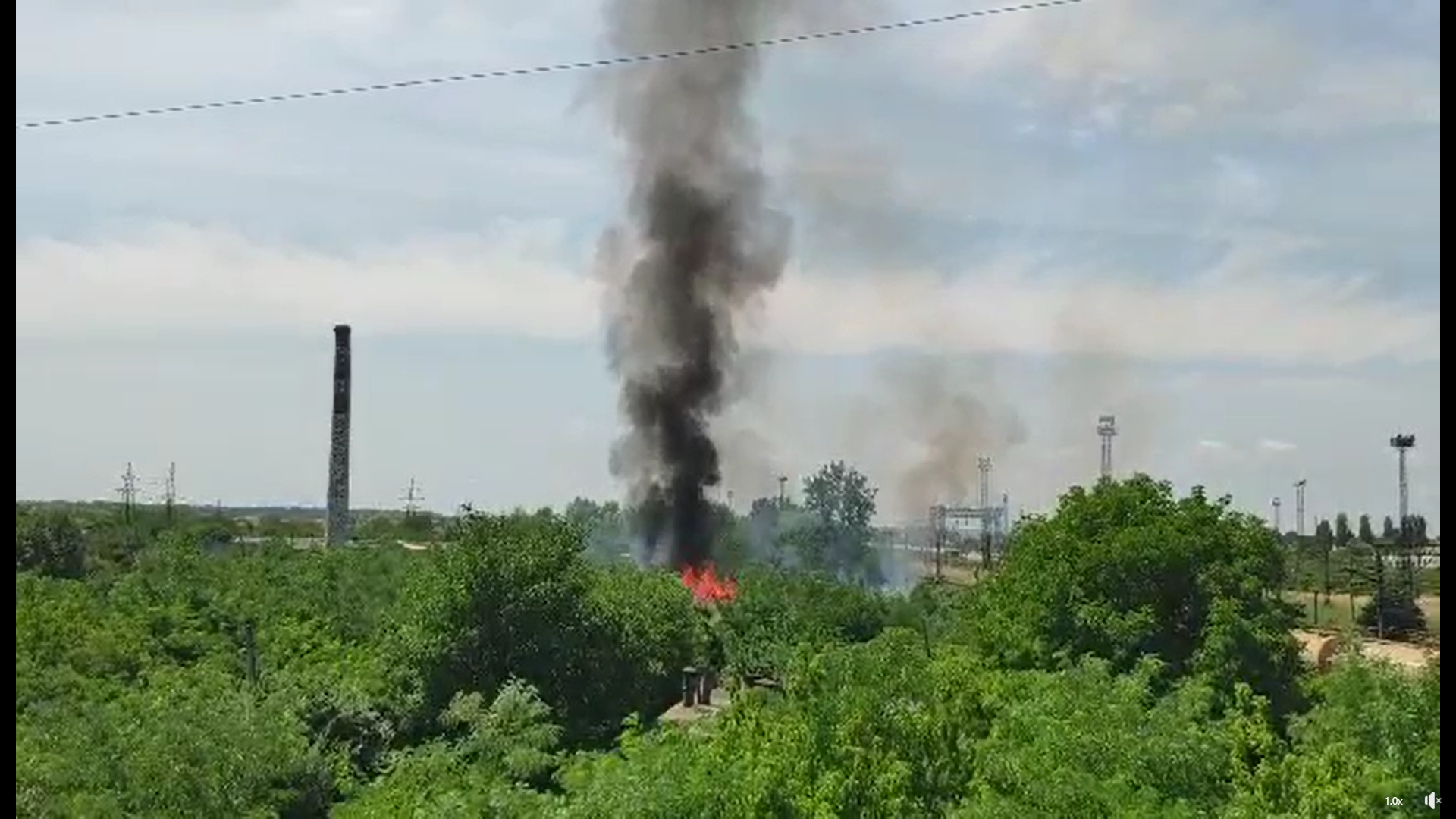 Пожежа в Мукачеві під Берегівським мостом - ПРЯМИЙ ЕФІР