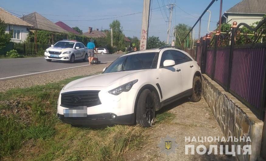 Мукачівщина, ДТП, п'яний водій, наїхав на людину, поліція