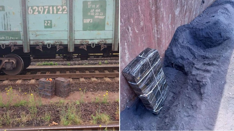 На митному посту "Павлове" із вагона поїзда вилучили 100 блоків контрабандних цигарок