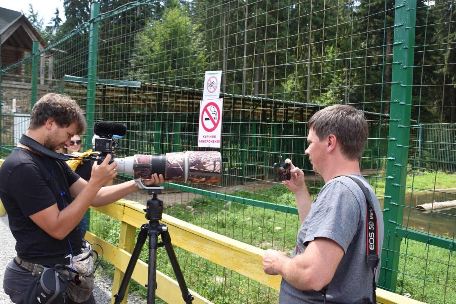 Дмитро Комаров зі своєю знімальною групою відвідав НПП “Синевир”