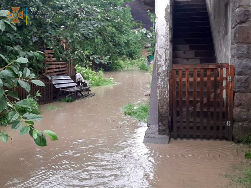 Рахів знову потерпає від негоди: підтоплено житлові будинки та дворогосподарства