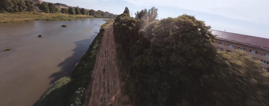 Відео дня: проліт вздовж липової алеї в Ужгороді