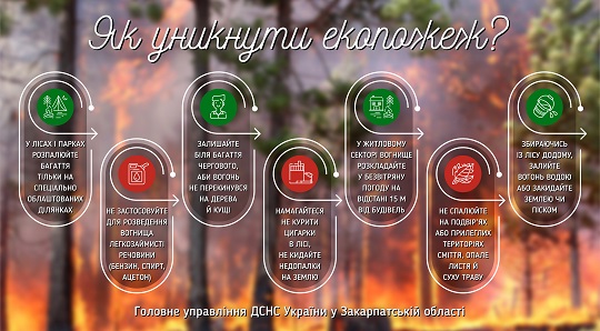 З початку року на Закарпатті зафіксували понад 600 загорань сухостою