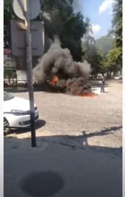 Легковик смалахнув митєво: відео з місця події на Берегівщині