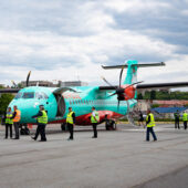 Сьогодні в Ужгороді літак з Києва вперше приземлявся з використанням навігаційної системи