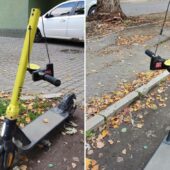 В Ужгороді невідомі знову зламали електросамокати