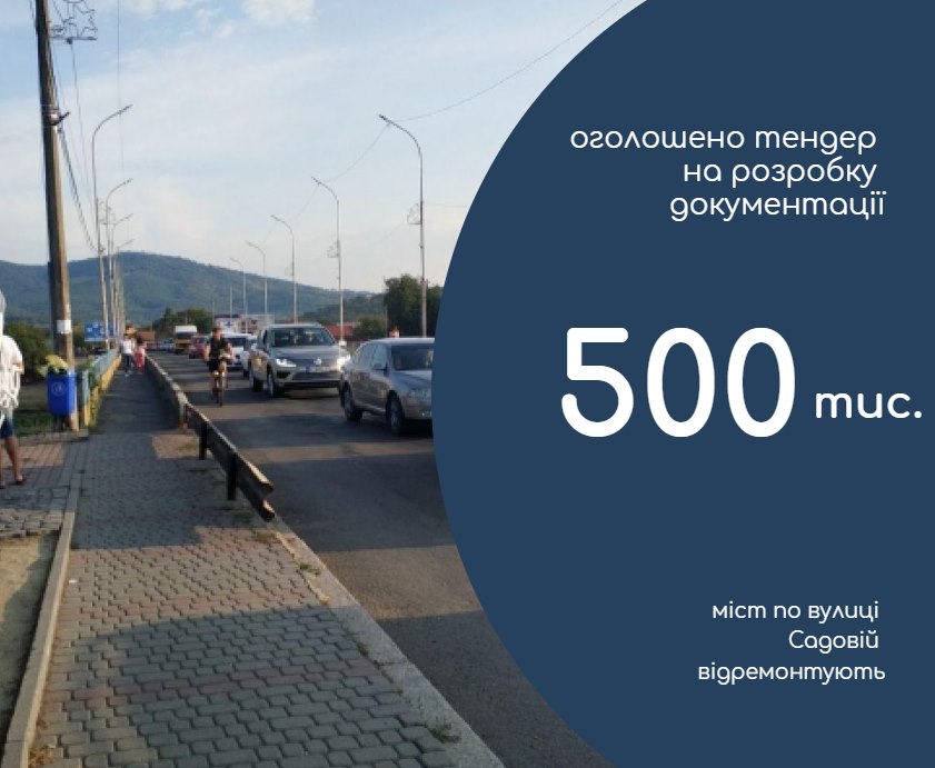 Оголошено тендер: у Мукачеві ремонтуватимуть міст на вулиці Садовій