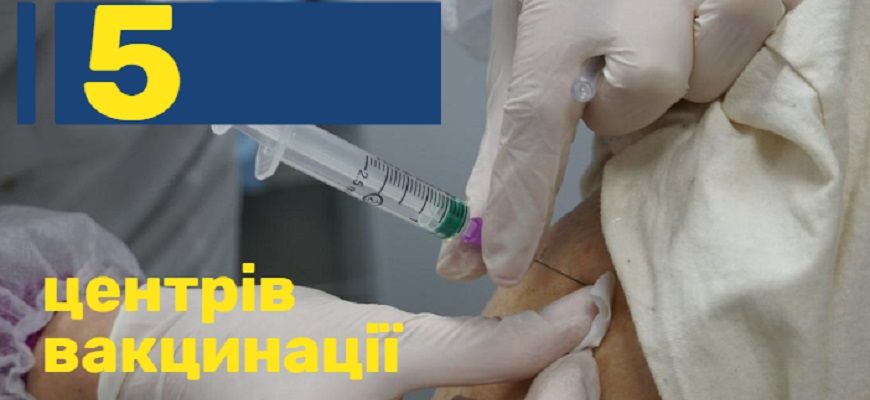 У Мукачеві ще працюватимуть 5 центрів вакцинації
