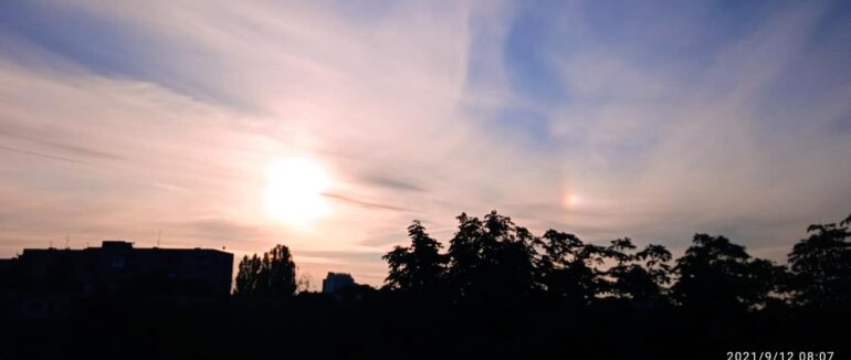 В Ужгороді відзняли рідкісне оптичне явище