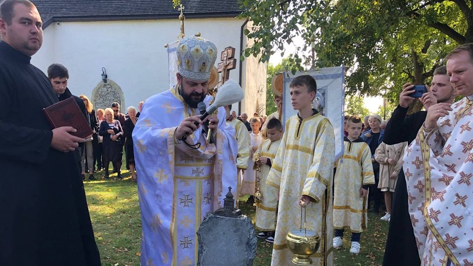 Горянська ротонда, мініскульптура, відкриття, освячення, Закарпаття