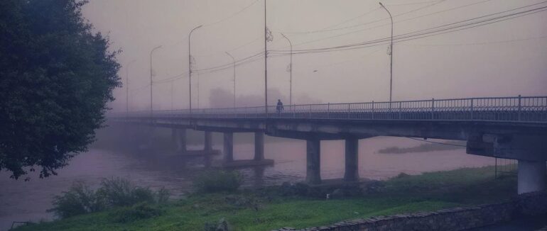 Туманний ранок у Мукачеві