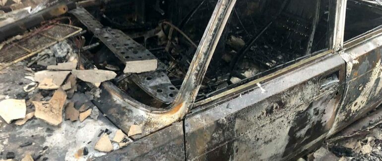 На Тячівщині під час пожежі згоріли два автомобілі