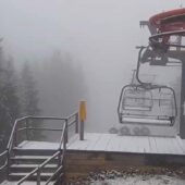 На горі Піп Іван знову сніжить, а на Буковелі пішов перший сніг