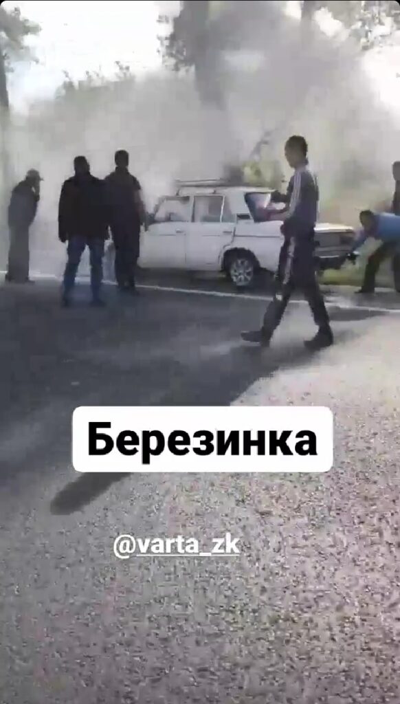 Неподалік Мукачева спалахнув автомобіль