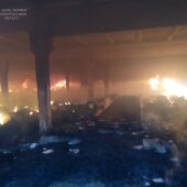 Масштабна пожежа на Берегівщині: вогнем знищено склад сільськогосподарського підприємства