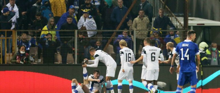 Відбір на ЧС-2022: Фінляндія в меншості обіграла Боснію і Герцеговину і обійшла Україну в групі