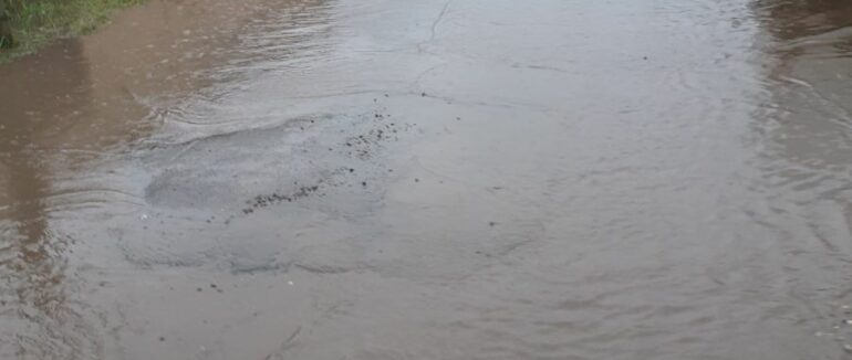 Вулиці Виноградівщини теж добряче підтопило через сильні дощі