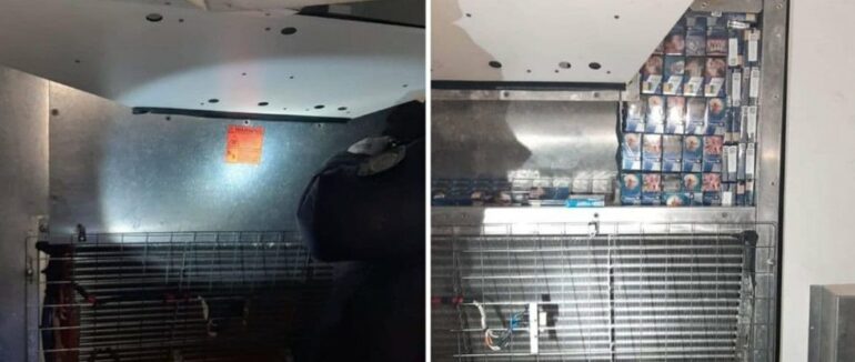 Сховали контрабанду у рефрижератори: на Закарпатті митники вилучили дві вантажівки