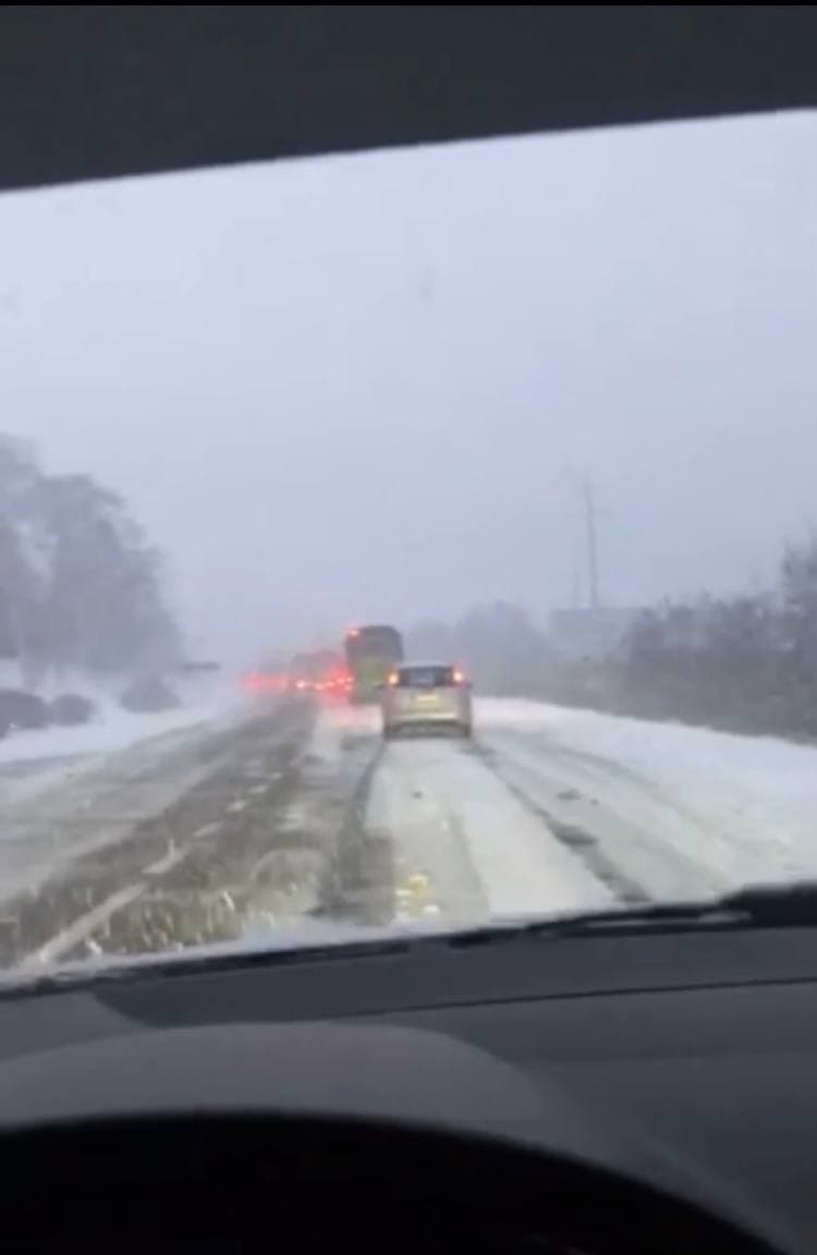 Посеред траси Київ-Чоп впала електроопора: рух перекрито